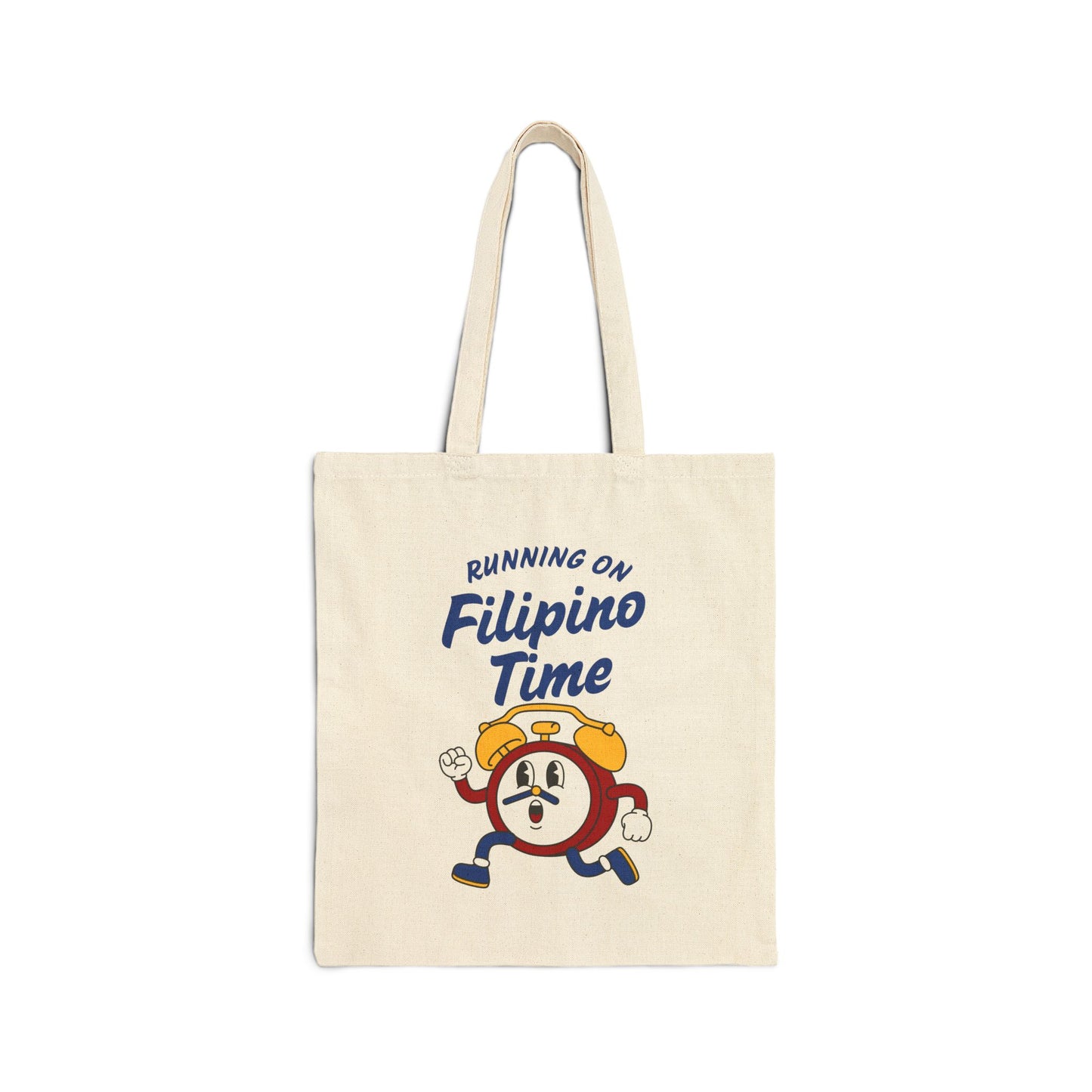 Running on Filipino Time Canvas Tote Bag