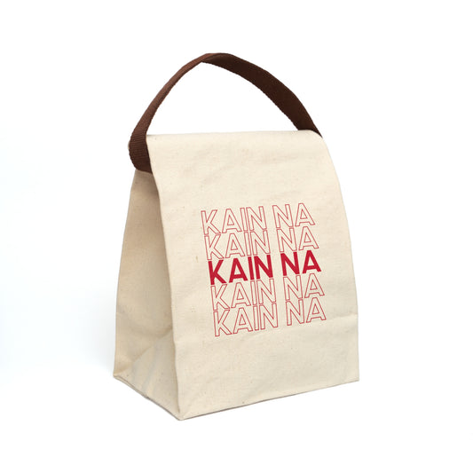 Kain Na Canvas Lunch Bag With Strap