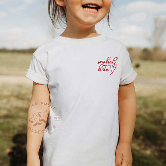 Mahal Kita Embroidered Toddler Bella+Canvas Tee
