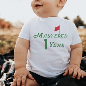 Mastered 1 Year Infant Rabbit Skins T-shirt - Golf Birthday Tee