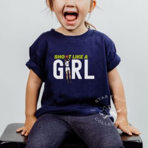 "Shoot Like A Girl" P. Bueckers Toddler Bella + Canvas T-Shirt