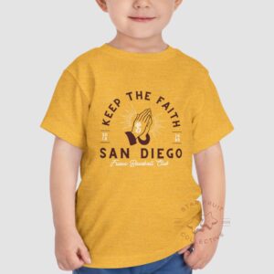 Keep the Faith San Diego Toddler Bella + Canvas T-Shirt