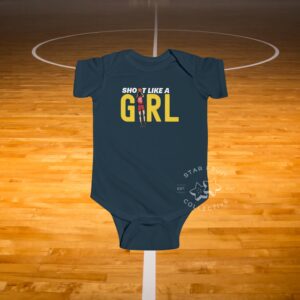 "Shoot Like a Girl" C. Clark Rabbit Skins Bodysuit