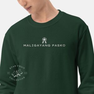 Maligayang Pasko Embroidered Filipino Christmas Gildan Sweatshirt