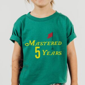 Mastered Custom Years Golf Toddler Shirt