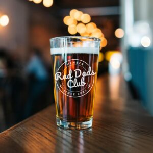 Rad Dads Club Pint Glass – 16oz Custom "Member Since" Beer Glass