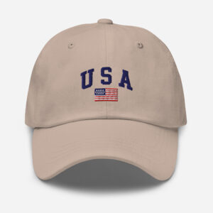 Embroidered USA American Flag Dad Hat