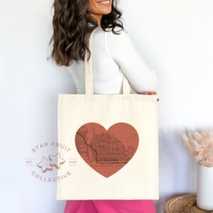 Love Altadena California 91001 Map Canvas Tote Bag